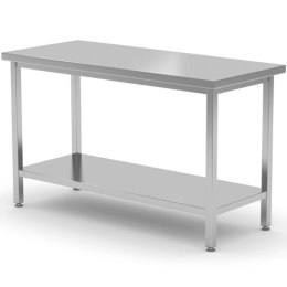Stół blat roboczy centralny z półką Kitchen Line 800 x 600 x 850 mm - Hendi 816189 Hendi
