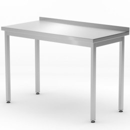 Stół blat roboczy przyścienny z rantem Budget Line STAL 800 x 600 x 850 mm - Hendi 817193 Hendi