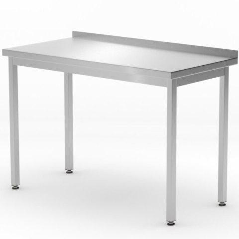 Stół blat roboczy przyścienny z rantem Budget Line STAL 800 x 600 x 850 mm - Hendi 817193 Hendi