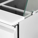 Stół chłodniczy sałatkowy 2-drzwiowy z nadstawą szklaną 7x GN 240 l Royal Catering