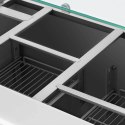 Stół chłodniczy sałatkowy 2-drzwiowy z nadstawą szklaną 7x GN 240 l Royal Catering