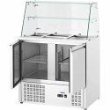 Stół chłodniczy sałatkowy 2-drzwiowy z nadstawą szklaną 7x GN 240 l Royal Catering