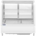 Witryna chłodnicza ekspozycyjna przeszklona 3 poziomy 100 l - biała Royal Catering