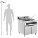 Frytownica indukcyjna podwójna z szafką 2 x 30 l 60-190 C 380 V 20000 W Royal Catering