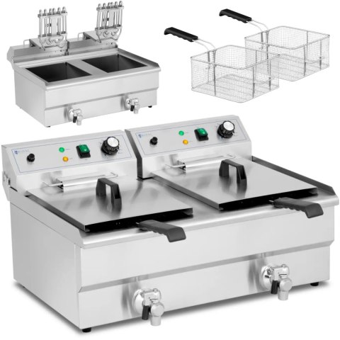 Frytownica podwójna dwukomorowa 2 x 16 l 6000 W Royal Catering