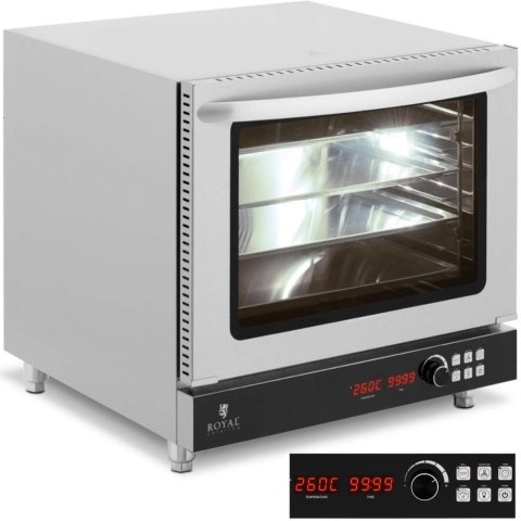 Piec piekarnik konwekcyjny z funkcją pary grilla garowania i suszenia do 260C 230V 2800W Royal Catering