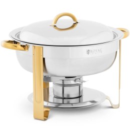 Podgrzewacz do potraw stołowy okrągły na pastę z pokrywą 4.5 l Royal Catering