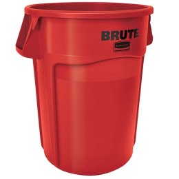 Pojemnik kubeł przemysłowy na odpady i do żywności BRUTE Round 166L - czerwony Rubbermaid