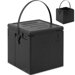 Pojemnik termobox EPP CAMBRO do transportu pizzy 8 pudełek 33x33x4cm pasek czarny CAMBRO