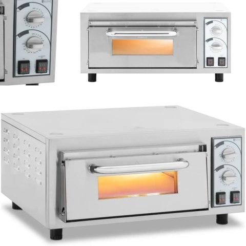 Profesjonalny piec do pizzy jednokomorowy na 1 pizzę śr. 35 cm 2200 W Royal Catering
