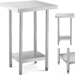 Stół blat roboczy centralny stalowy z półką 61 x 61 cm Royal Catering