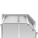 Stół blat roboczy narożny z rantem stalowy nierdzewny z półką 90x90x70cm Royal Catering