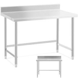 Stół blat roboczy stalowy nierdzewny przyścienny z rantem 120x70cm Royal Catering