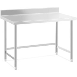 Stół blat roboczy stalowy nierdzewny przyścienny z rantem 120x70cm Royal Catering