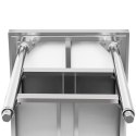 Stół blat roboczy stalowy nierdzewny z 2 półkami 150x60cm Royal Catering