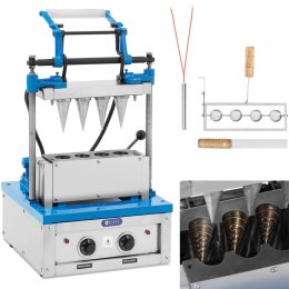 Waflownica maszyna do wypieku wafli rożków do lodów 4200 W 100-120 szt./godz. Royal Catering