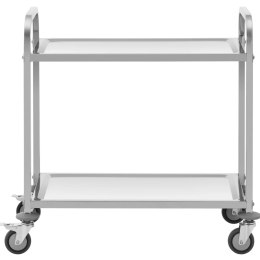 Wózek kelnerski cateringowy do serwowania 2 półki 95 x 50 cm do 72 kg Royal Catering