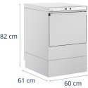 Zmywarka do naczyń podblatowa kosz 50 x 50 cm do 60 cykli/h 6600 W Royal Catering
