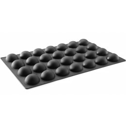 Forma silikonowa do pralin musów wypieków 600 x 395 mm - półkole Hendi