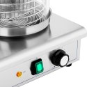 Podgrzewacz do hot dogów 4 szpikulce na bułki pojemnik na 30 kiełbasek 650 W Royal Catering