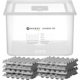Pojemnik na jajka 8 tacek na 120 jaj OVOBOX 18 l 355 x 325 x 200 mm Hendi
