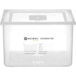 Pojemnik na jajka 8 tacek na 120 jaj OVOBOX 18 l 355 x 325 x 200 mm Hendi