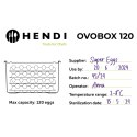 Pojemnik na jajka 8 tacek na 120 jaj OVOBOX 18 l 355 x 325 x 200 mm Hendi