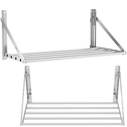 Półka ścienna wisząca stalowa nierdzewna składana 80 x 45 cm Royal Catering