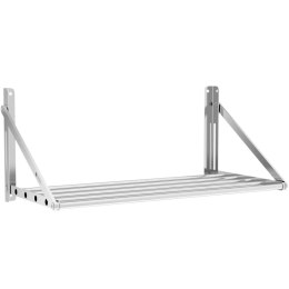 Półka ścienna wisząca stalowa nierdzewna składana 80 x 45 cm Royal Catering