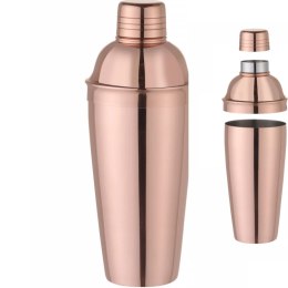 Shaker barmański 3 częściowy do drinków i koktajli Cobbler 0.8 l - miedziany Bar Up
