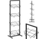 Stojak regał sklepowy na 4 skrzynki z warzywami owocami 47 x 36 x 144 cm Royal Catering
