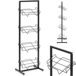Stojak regał sklepowy na 4 skrzynki z warzywami owocami 47 x 36 x 144 cm Royal Catering