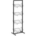 Stojak regał sklepowy na 4 skrzynki z warzywami owocami 47 x 36 x 144 cm Royal Catering