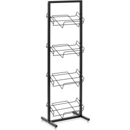 Stojak regał sklepowy na 4 skrzynki z warzywami owocami 47 x 36 x 144 cm Royal Catering