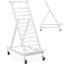 Stojak sklepowy na skrzynki z warzywami owocami 53 x 107 x 165 cm - biały Royal Catering
