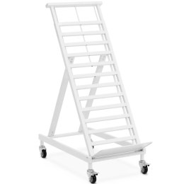 Stojak sklepowy na skrzynki z warzywami owocami 53 x 107 x 165 cm - biały Royal Catering