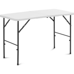 Stół cateringowy ogrodowy składany 120 x 60 x 74.5 cm biały UNIPRODO