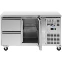 Stół chłodniczy gastronomiczny na kółkach 1 komora 2 szuflady 280 l 70x136x85 cm Royal Catering