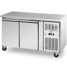 Stół chłodniczy gastronomiczny na kółkach 2 komory 260 l 136x70x85 cm Royal Catering