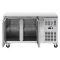 Stół chłodniczy gastronomiczny na kółkach 2 komory 260 l 136x70x85 cm Royal Catering