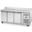 Stół chłodniczy gastronomiczny z rantem na kółkach 3 komory 410 l 179x70x95 cm Royal Catering