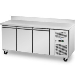 Stół chłodniczy gastronomiczny z rantem na kółkach 3 komory 410 l 179x70x95 cm Royal Catering