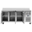 Stół chłodniczy gastronomiczny z rantem na kółkach 3 komory 410 l 179x70x95 cm Royal Catering