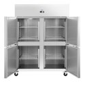 Szafa chłodnicza 4 drzwiowa na kółkach 2-8C 1001 l 86x148x199 cm Royal Catering