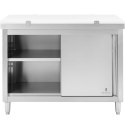 Szafka gastronomiczna wolnostojąca z deską do krojenia STAL 120 x 70 cm Royal Catering