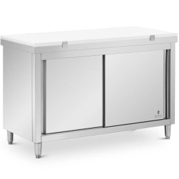 Szafka gastronomiczna wolnostojąca z deską do krojenia STAL 140 x 60 cm Royal Catering
