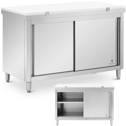 Szafka gastronomiczna wolnostojąca z deską do krojenia STAL 140 x 70 cm Royal Catering