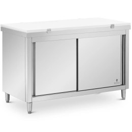 Szafka gastronomiczna wolnostojąca z deską do krojenia STAL 140 x 70 cm Royal Catering
