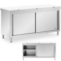 Szafka gastronomiczna wolnostojąca z deską do krojenia STAL 180 x 60 cm Royal Catering