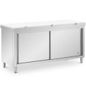 Szafka gastronomiczna wolnostojąca z deską do krojenia STAL 180 x 60 cm Royal Catering